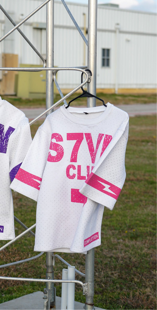 rhinestones pink jersey