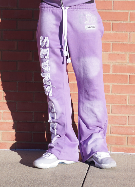 Purple Flared joggers