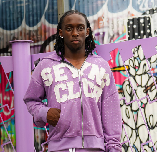 Purple Rhinestone Jacket