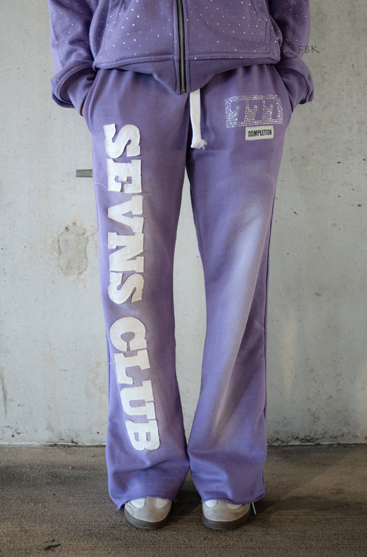 Purple Flared joggers