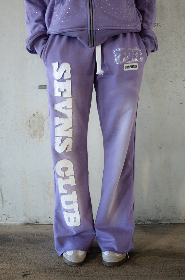 Purple Flared joggers