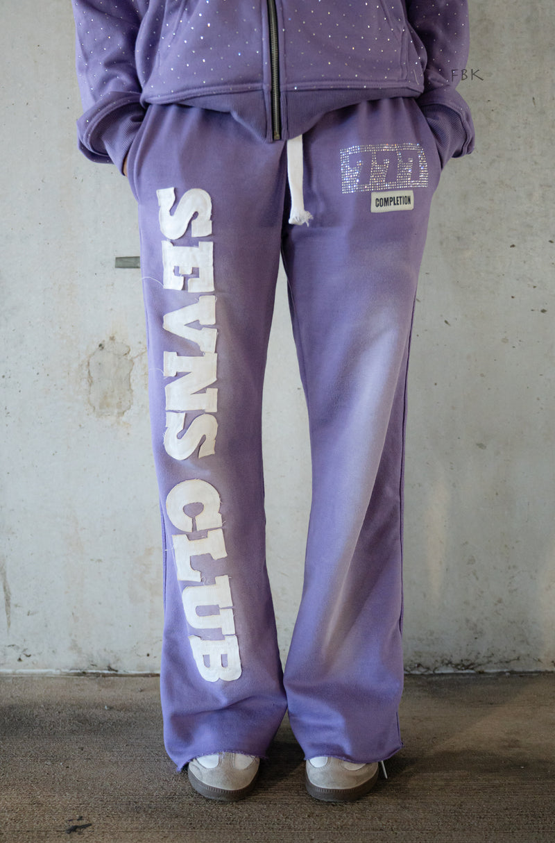 Purple Flared joggers