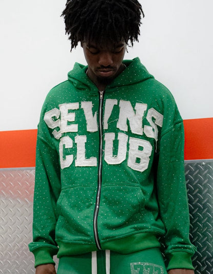 green rhinestone jackets