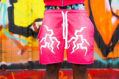 Pink acid tone shorts