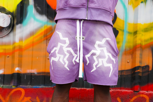 Purple acid tone shorts