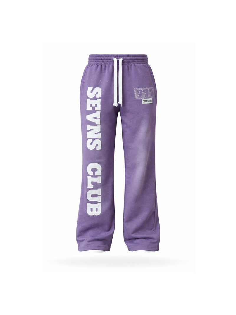 Purple Flared joggers