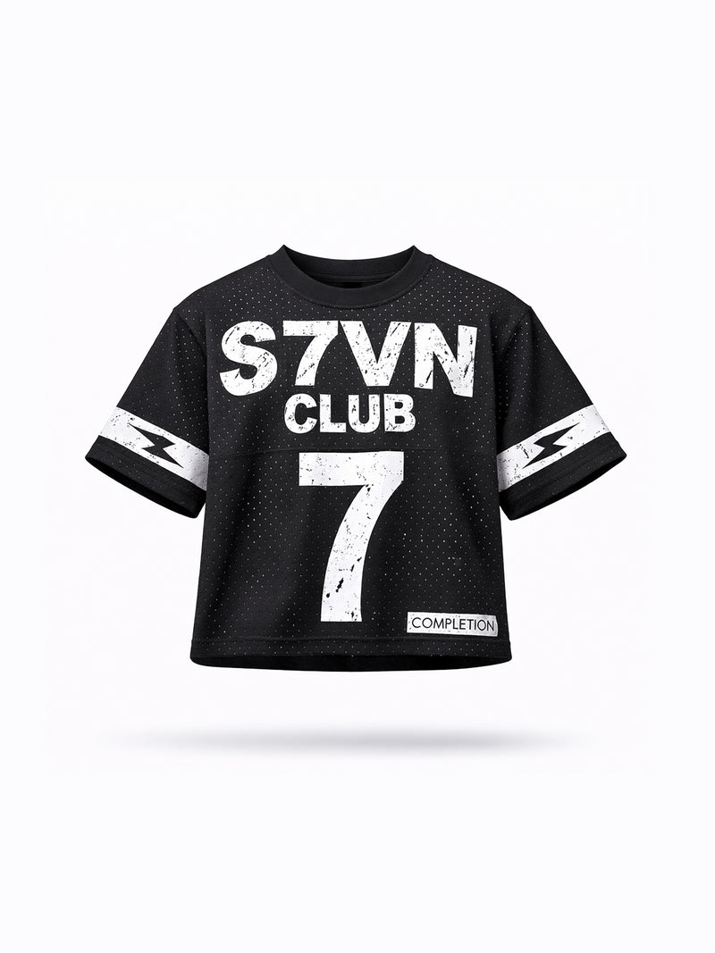 Rhinestone Black and White Jersey