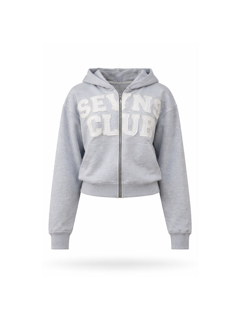 Rhinestones grey jacket